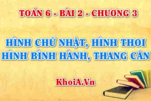 Hình chữ nhật, Hình thoi, Hình bình hành, Hình thang cân là gì? có đặc điểm gì? cách vẽ hình chữ nhật, hình thoi, hình bình hành - Toán 6 bài 2